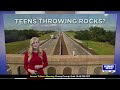 Truck driver says teens throwing projectiles into I-35 traffic caused cracked windshield