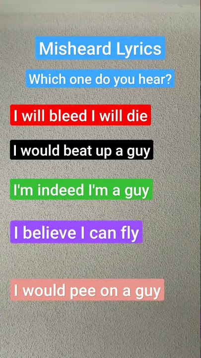 suicide warning due to the red caption lol #shorts #misheardlyrics #misheard #lyrics #imblue