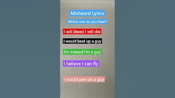 Thumbnail of suicide warning due to the red caption lol #shorts #misheardlyrics #misheard #lyrics #imblue