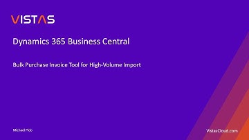 Dynamics 365 Business Central App - Bulk Purchase Invoice Tool for High Volume Import