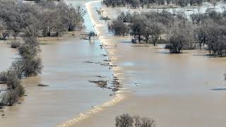 Fremont Weir, Cache Creek Outlet Weir, Yolo Bypass 03-15-2023