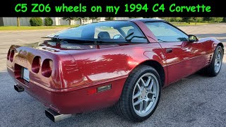 C5 Z06 Wheels on my 1994 C4 corvette