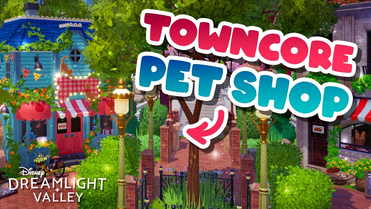 I'm in LOVE with the Pet Shop House (Towncore Build) | Disney Dreamlight Valley