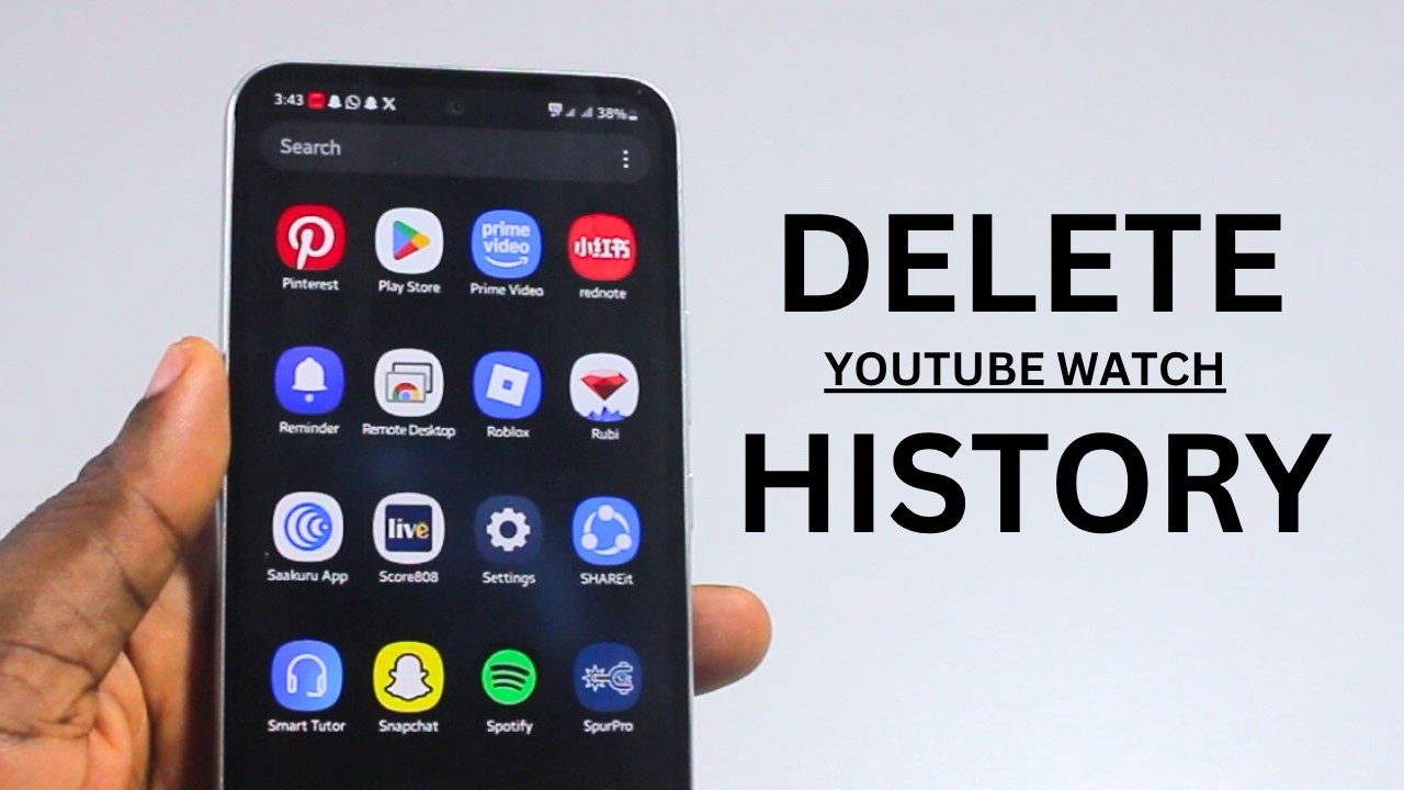 How to Delete YouTube Watch History At Once