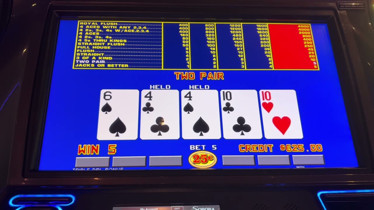 Howie films 40 minute session at Soboba Casino playing tripple double bonus #videopoker #casino 