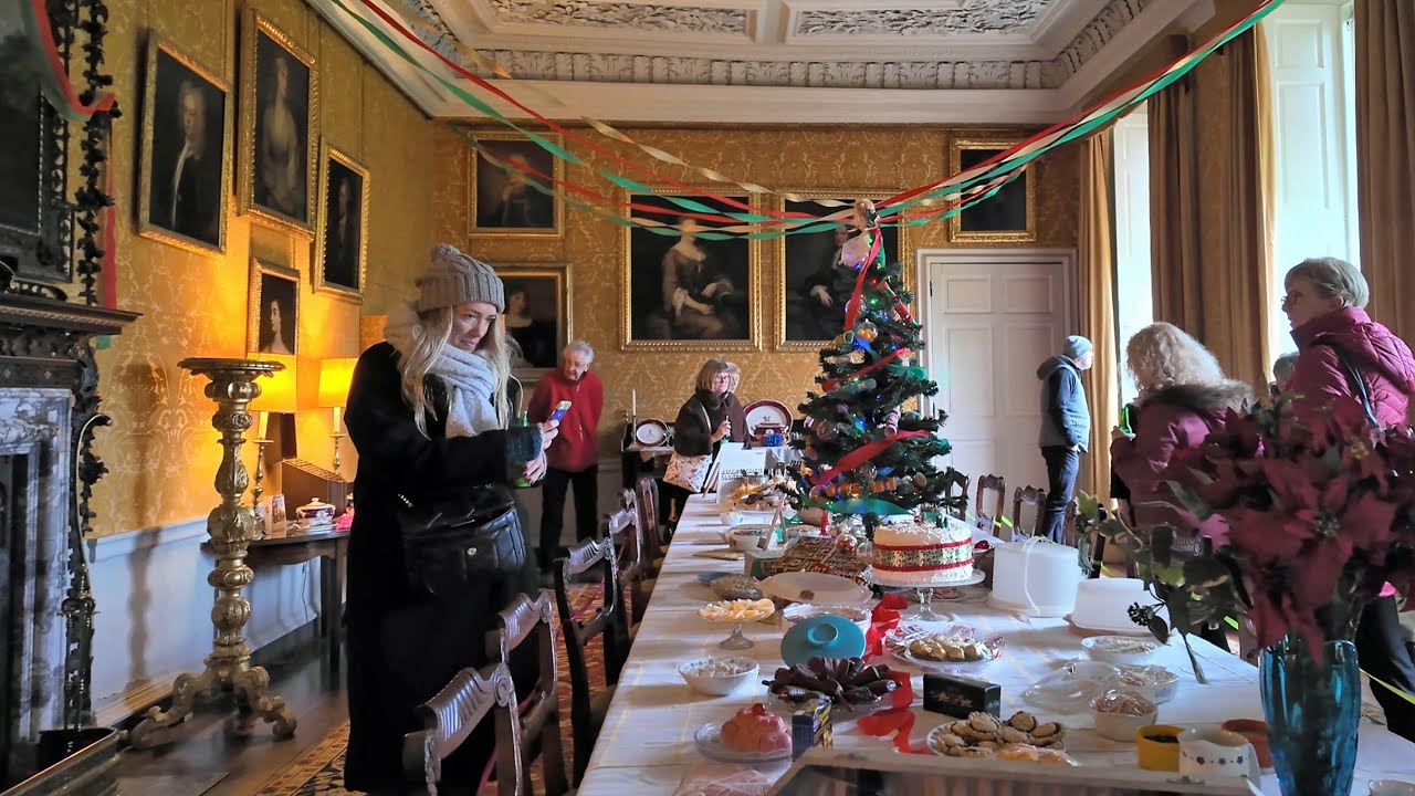 Christmas at Hanbury Hall in Worcestershire, 2023