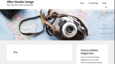 Image After Header On Genesis Blog Page Template