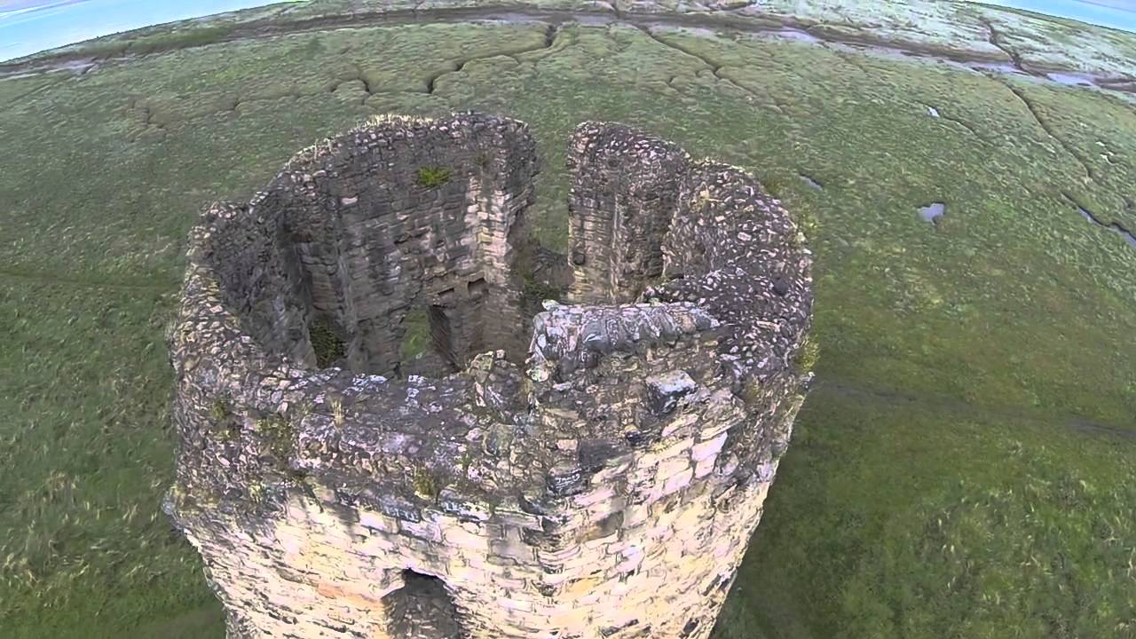 Aerial video of Flint castle Flintshire, North Wales YouTube