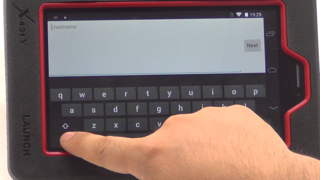 Launch x431 V register and download software