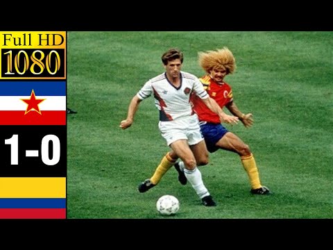 Yugoslavia 1-0 Colombia World Cup 1990 | Full highlight | 1080p HD