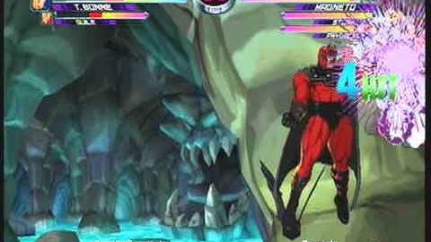 MvC2: Magneto GB to 2x Throw 100% Sequence