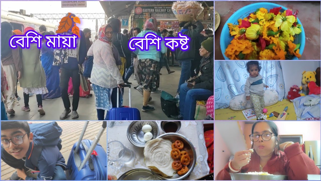 সোনা মাকে ছেড়ে যেতে খুব কষ্ট হচ্ছে। 