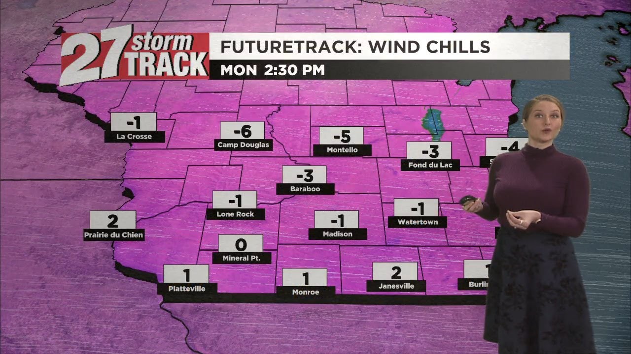 Cold and dry start to the workweek - YouTube