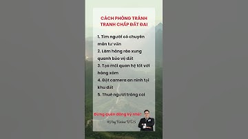 CÁCH PHÒNG TRÁNH TRANH CHẤP ĐẤT ĐAI #baihoccuocsong #HuyReviewBĐS #xuhuong #shorts #thinhhanh