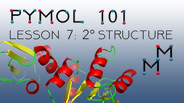 PyMOL 101, Lesson 7: Secondary structure H-bonding, measurement wizard, & names panel grouping