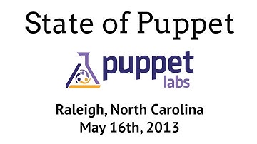 State of Puppet - Puppet Camp Raleigh