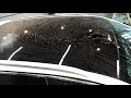 プジョー 308SWのサンルーフにガラス撥水コーティング施工しました。