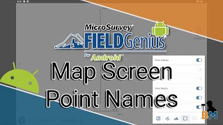 FieldGenius for Android: Point Name on the Map Screen | Bench Mark