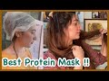 Hair protein mask  for dead  damaged and dry hair   amazing results 