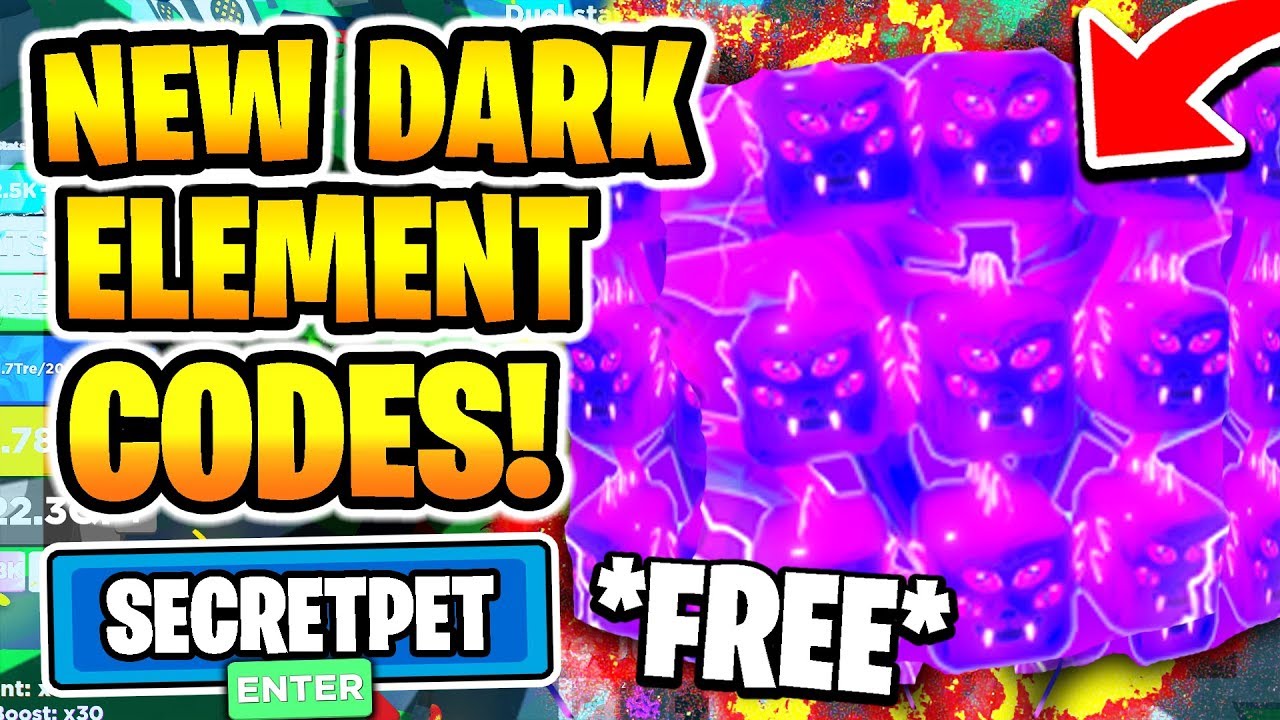 All New Secret Working Dark Element Pet Codes In Ninja Legends Dark Element Update Roblox Youtube - elements codes roblox