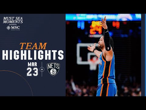 Knicks pull away in 4Q, defeat Brooklyn at home | March 23, 2024