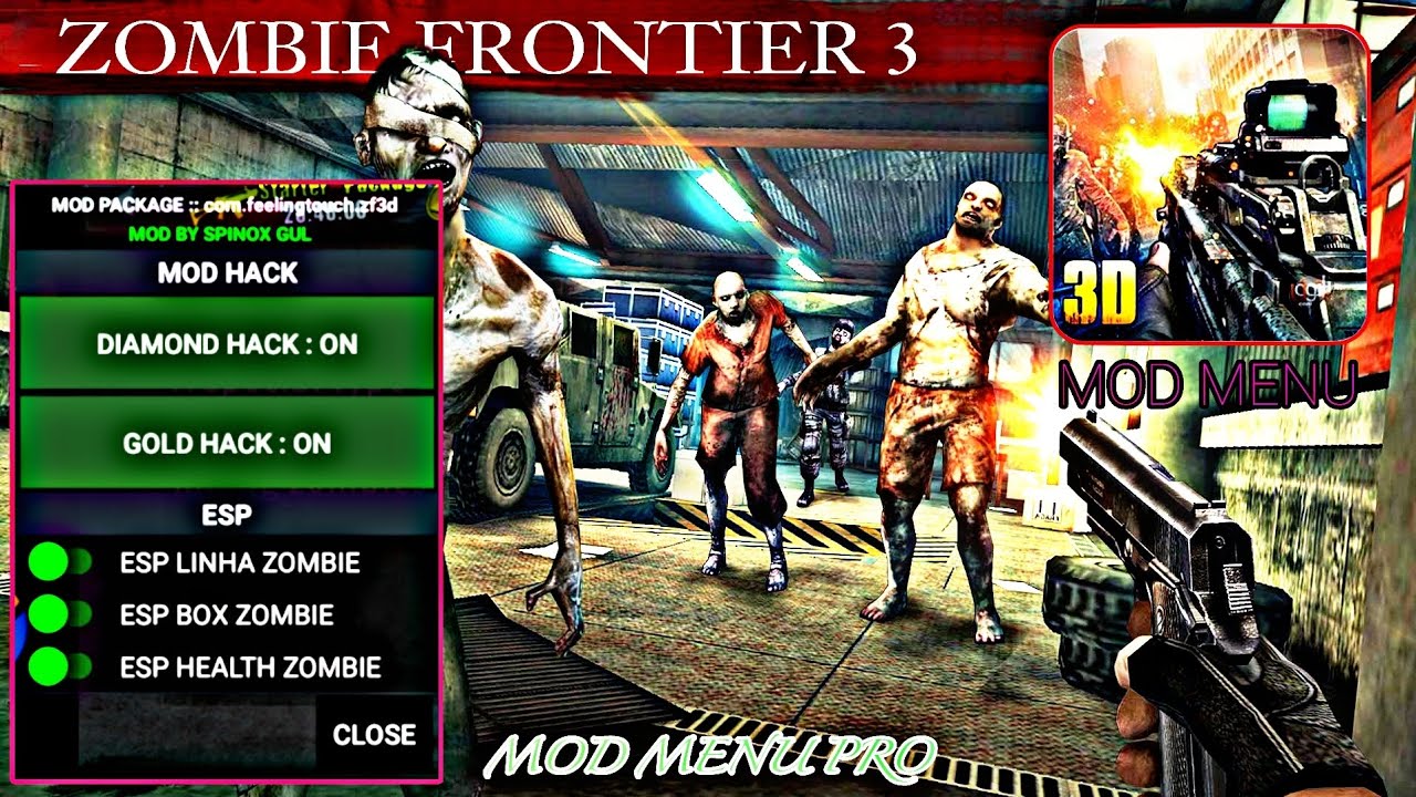 MOD MENU ZOMBIE FRONTIER 3 تحميل لعبة zombie frontier 3