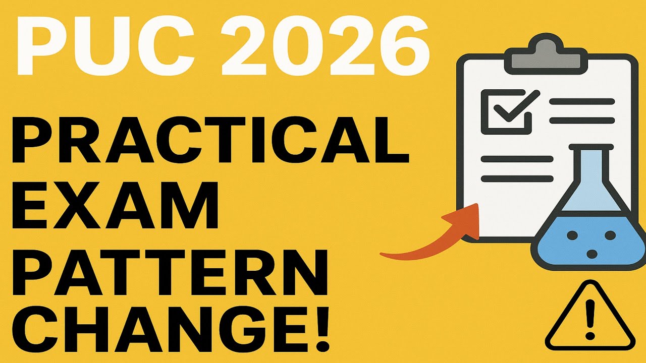 Karnataka 2nd PUC 2026 – New Exam Pattern & Practical Changes Explained!