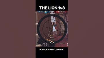 The Lion 1v3 Match Point Clutch #rainbowsixsiege #shorts #2025