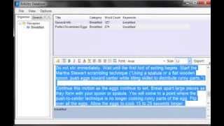 Introduction to the Articles Organizer - Ultimate Ebook Creator