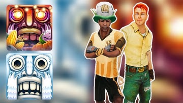 Barry Bones Outrider And Guy Dangerous Frozen Shadows Spooky Summit Temple Run 2