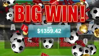 Big Win in 15 Free Spins on Top Trumps Football Stars Slot Machine  from Playtech screenshot 2