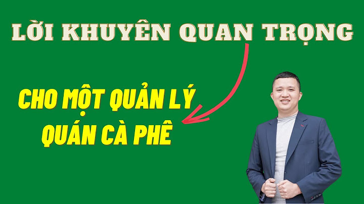 Người bưng ly trong quán cà phê gọi là gì