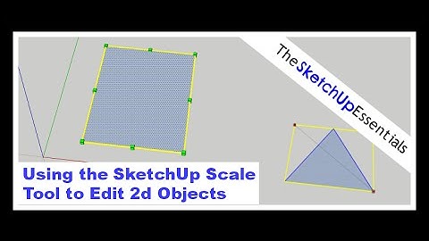 Using the SketchUp Scale Tool to Modify 2d Objects  | SketchUp Essentials #4