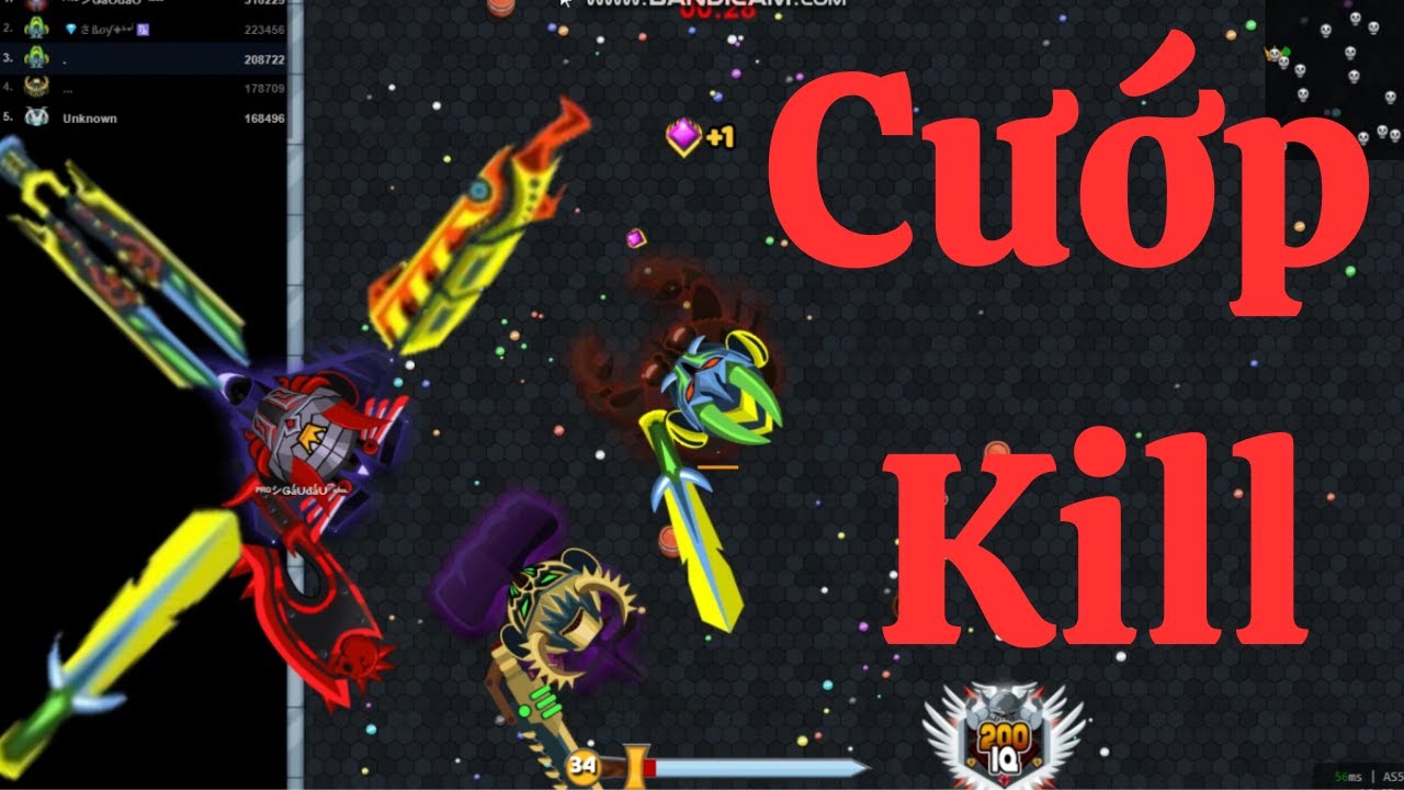 Trả thù và Cướp kill - Speedrun lên 37 -  EvoWars.io