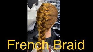 How To do Basic French Braid.Clascic French Braid for Beginners..!!