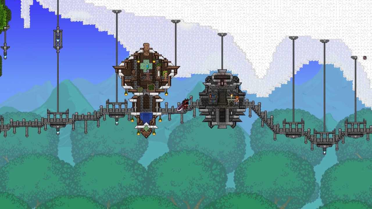 Terraria - Magical Floating Island Build - YouTube.