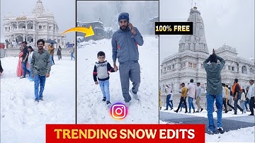 Trending Snowfall Video Editing | Instagram Video Editing In Edits App | Edits Video Editing