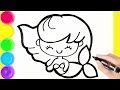 How to Draw Ocean Mermaid Princess | Drawing Tutorial Art