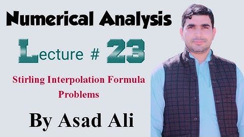 Stirling interpolation  formula  problem