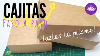 Cómo Hacer Cajas De Cartón O Cartulina? Caja De Cartón Paso A Paso Fácil