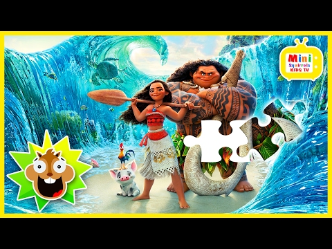 Moana Disney Princess Jigsaw Puzzles Games For Children - New Moana Movie Video For Kids