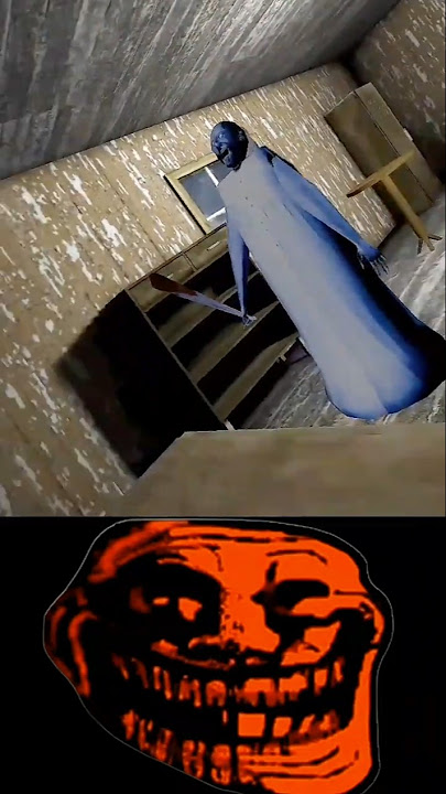 Red Granny Freezed Traps With Granny House 😳👊 Funny Troll😈Face End!! 😈😈⚡#shorts #trollface #gameing