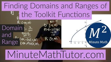 Finding Domains and Ranges of the Toolkit Functions | College Algebra