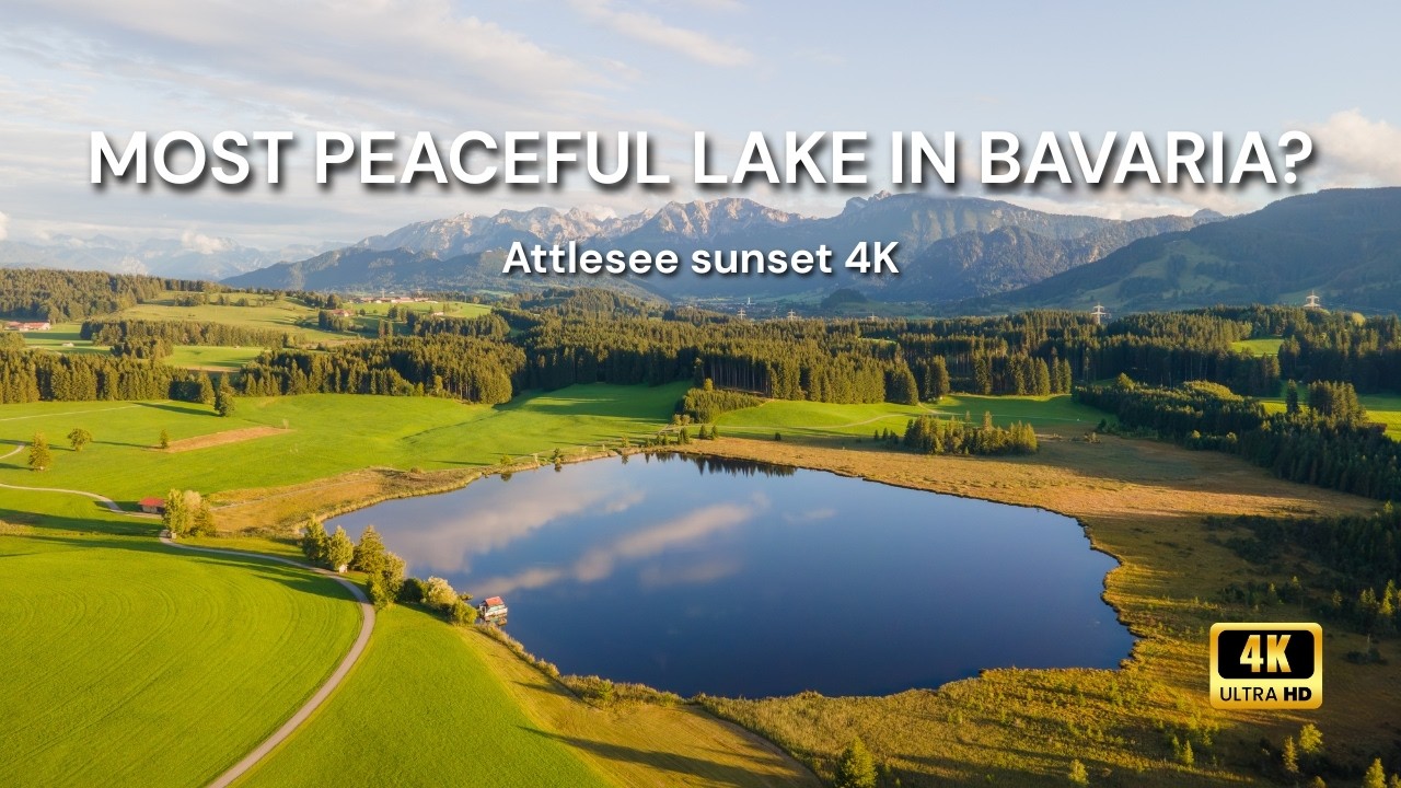 Attlesee Bavaria 4K | Stunning German Landscape Drone Footage at Sunset | DJI Mavic Air 2