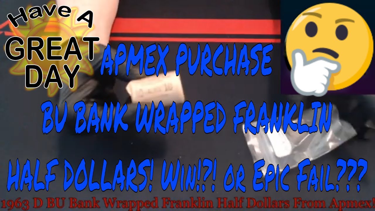 I BOUGHT A ROLL OF BANK WRAPPED BU FRANKLIN HALVES FROM @APMEX! Epic FAIL! Or?!?