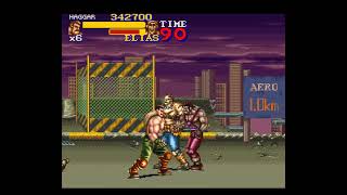 Final Fight 2 (SNES) Longplay - No Death Haggar