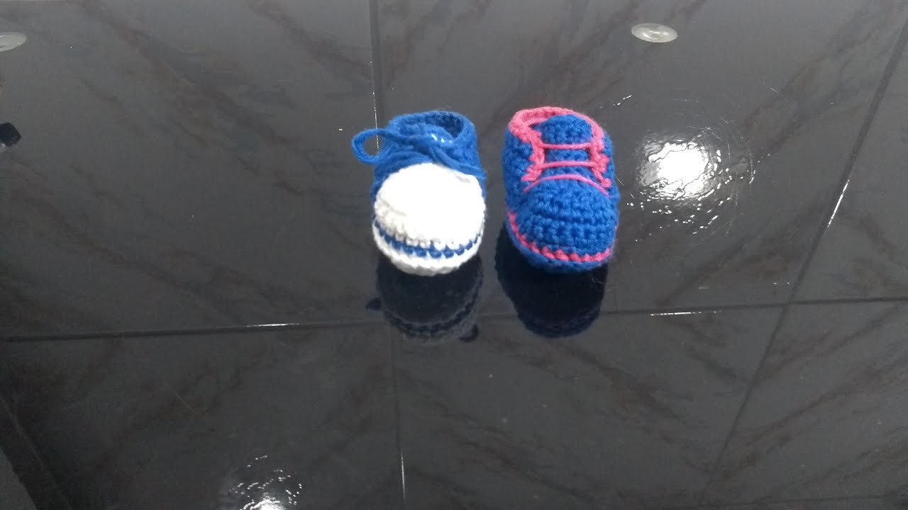 Sapatinho de crochê  para boneca
