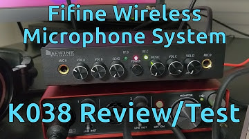 Fifine Wireless Microphone System K038 Review/Test