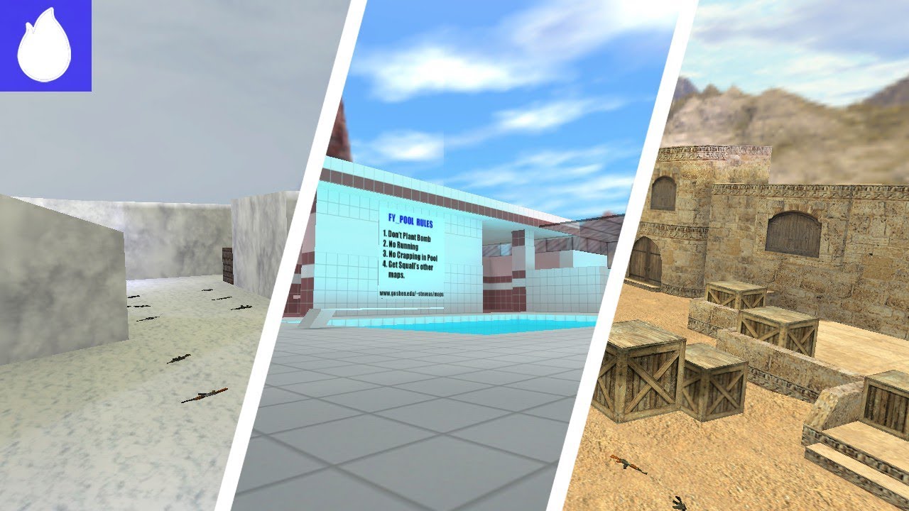 Top 5 melhores mapas para jogar x1 cs 1 6 youtube