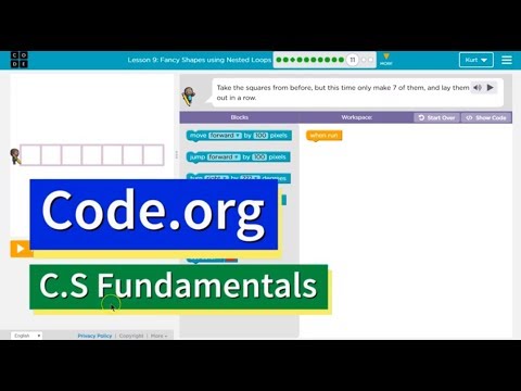 岩渕隆二のコブSpecial Lesson Code.org Course E Lesson 7.6 Fancy Shapes using Nested Loops